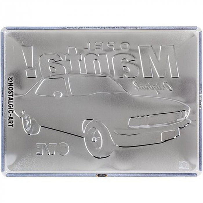 Blechschild Opel Manta gross 3